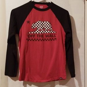 Boys Vans Long Sleeve Shirt Size Medium